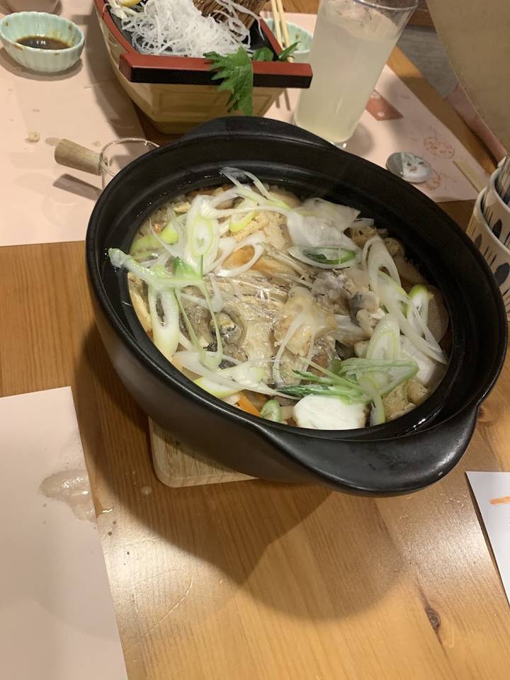 魚とねぎの土鍋料理